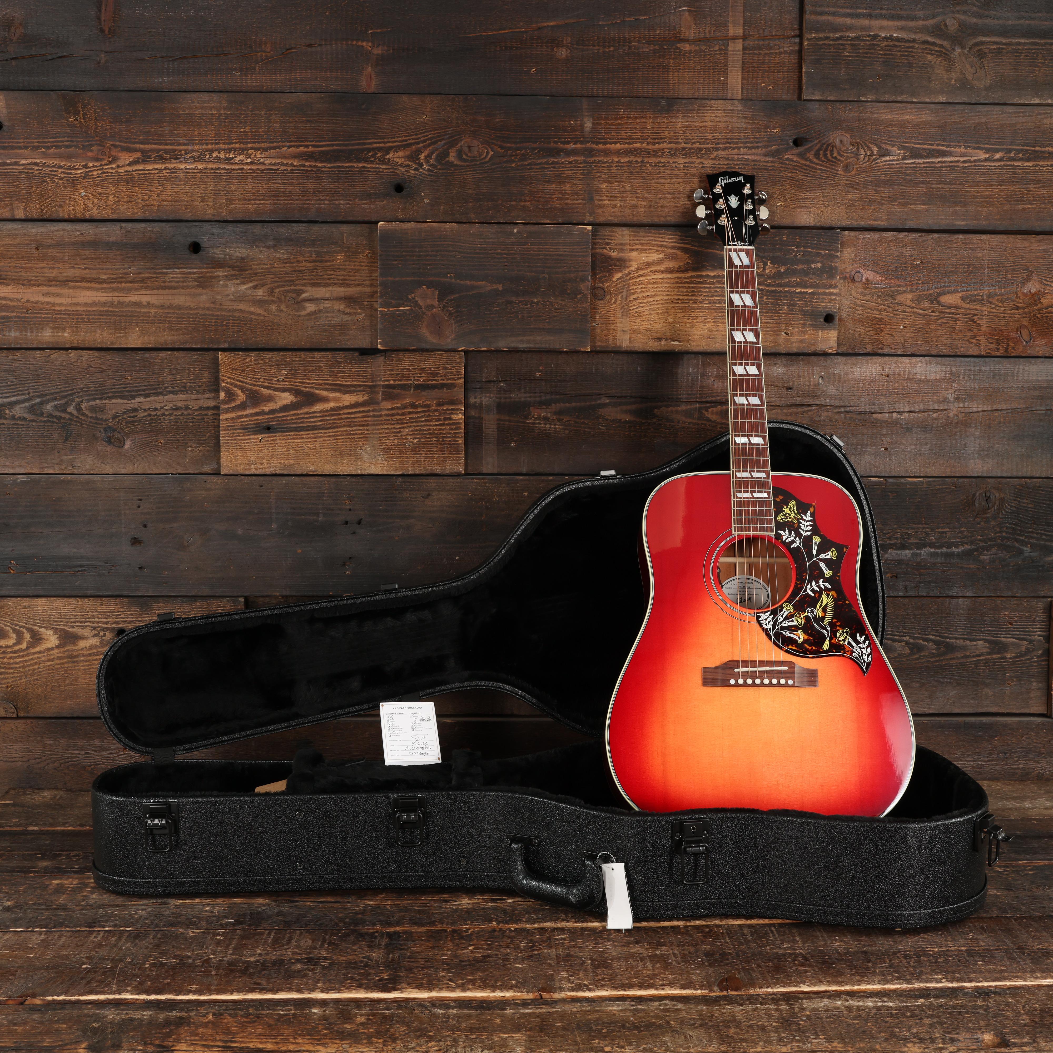 新品同様 Gibson Hummingbird Vintage Cherry Gibson Hummingbird Standard in Vintage Cherry Sunburst - Andertons